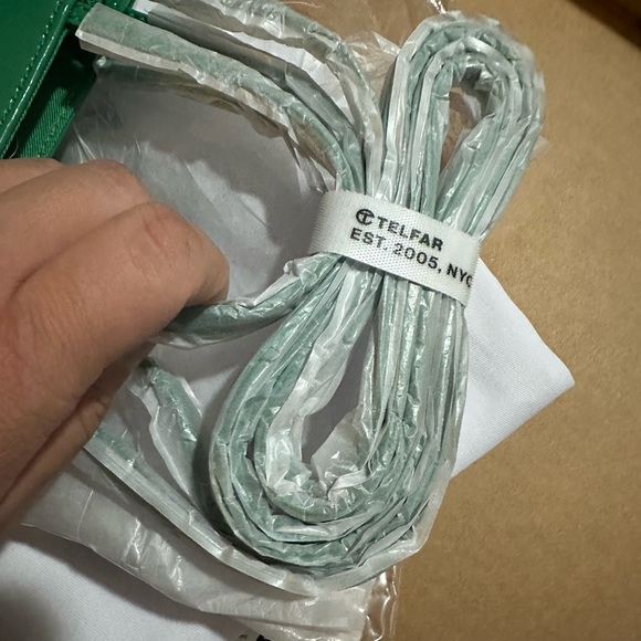 Telfar Small Shopping Bag in Greenscreen Patent - Picture 9 of 14